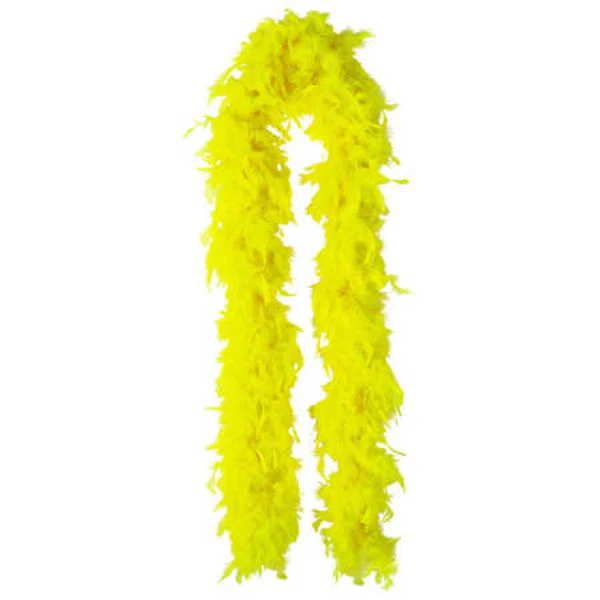 Yellow 60g Feather Boa - 150cm