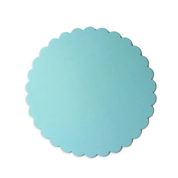 Pastel Blue Scalloped Cake Board - 25cm