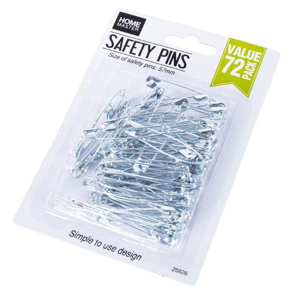 72 Pack Safety Pins - 5.7cm - Image 3