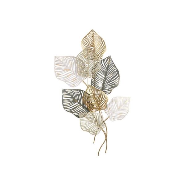 Gold Leaf Metal Wall Art - 100cm x 53cm