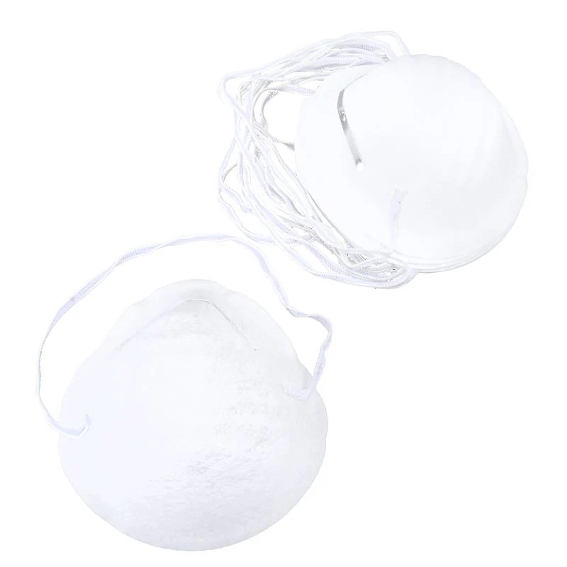 10 Pack White Dust & Pollen Mask With Bendable Nose Clip - Image 4