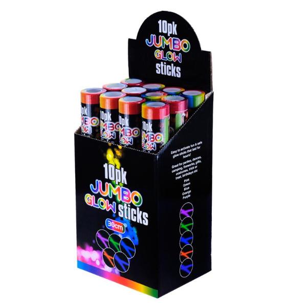 10 Pack Jumbo Glow Sticks - 30cm - Image 3