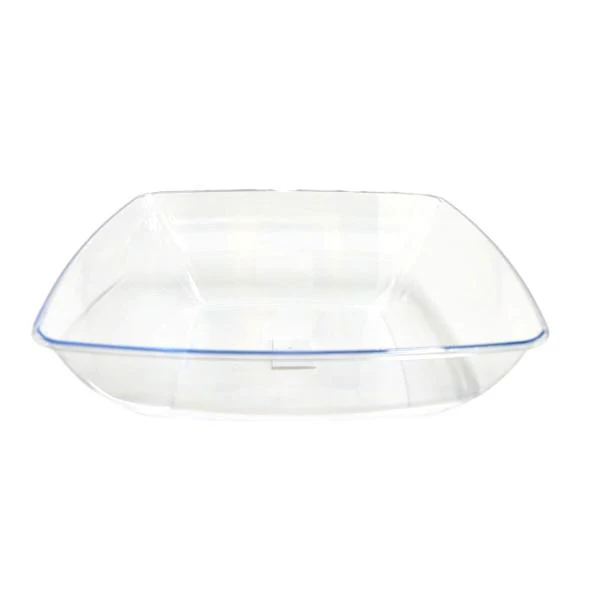 Clear Square Reusable Bowl - 28cm - Image 3