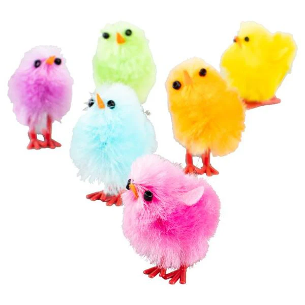 12 Pack Small Coloured Easter Chicken - 3cm - Image 2