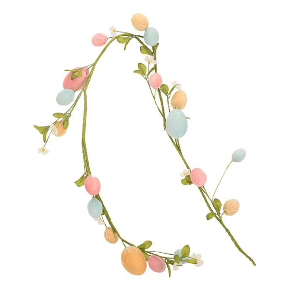 Velvet Egg Garland - 120cm