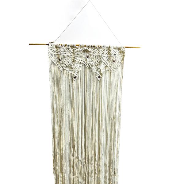 White Macrame Wall Hanging Decor - 120cm x 150cm - Image 3