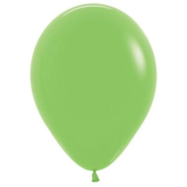 50 Pack Sempertex Fashion Lime Green Latex Balloons - 12cm