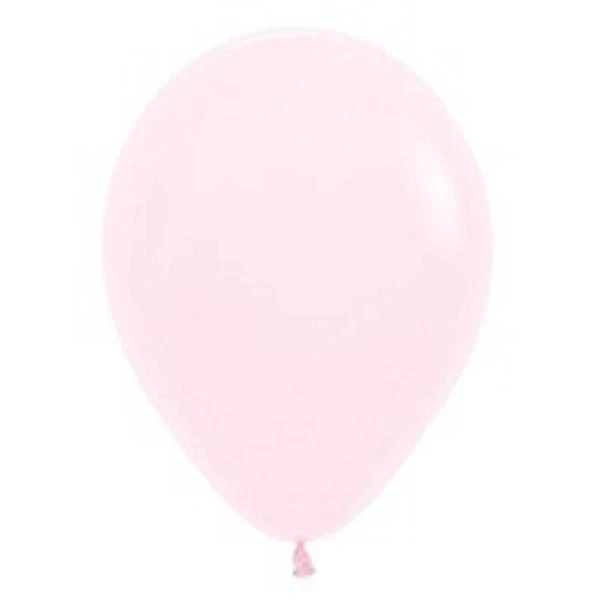 50 Pack Sempertex Pastel Matte Pink Latex Balloons - 12cm