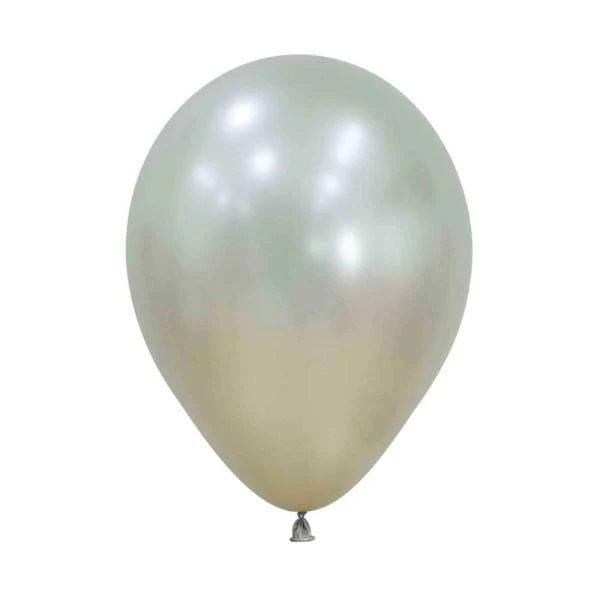 50 Pack Sempertex Silk Cream Pearl Latex Balloon - 12cm