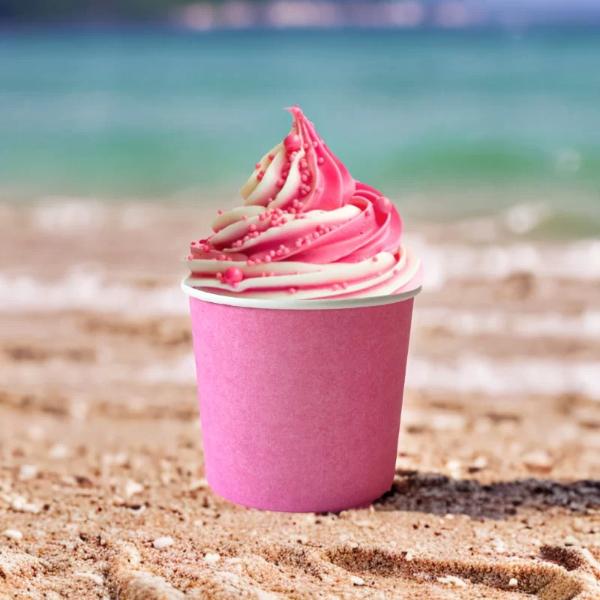 24 Pack Pink Paper Tubs - 12oz - Image 2