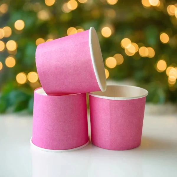 24 Pack Pink Paper Tubs - 12oz - Image 3