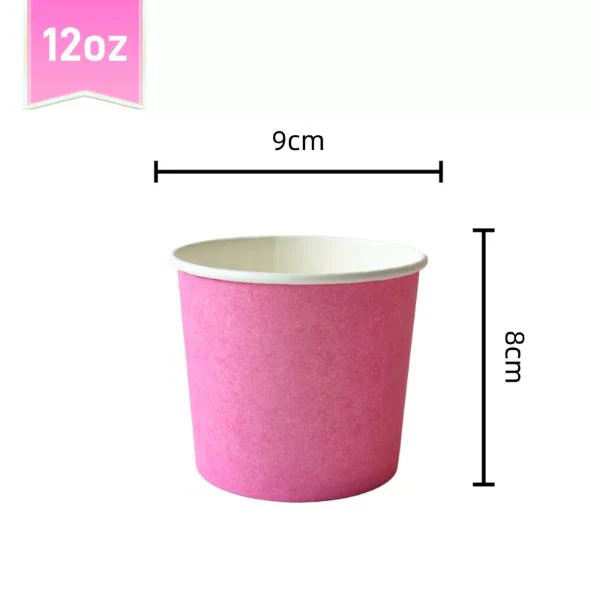 24 Pack Pink Paper Tubs - 12oz - Image 4