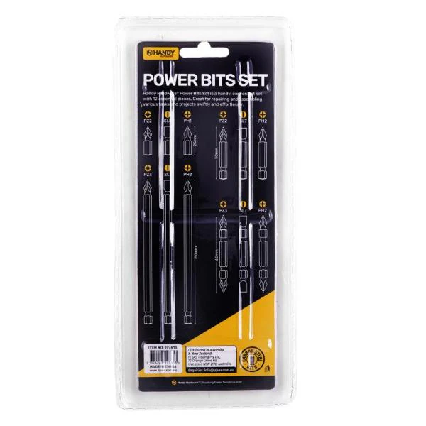 Assorted Tool Accessories Carbon Steel Power Bits - 2.5cm x 15cm - Image 3