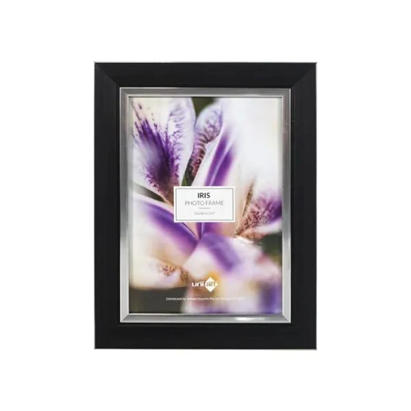 Black & Silver Iris Frame - 13cm x 18cm