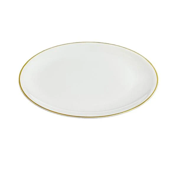 Gold Rim Round Platter - 35cm