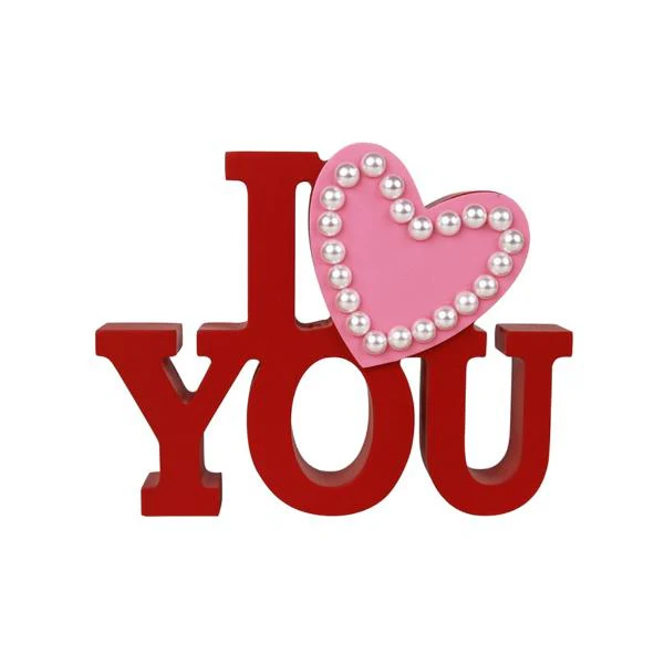 I Love Mdf Sign - 14cm x 15cm