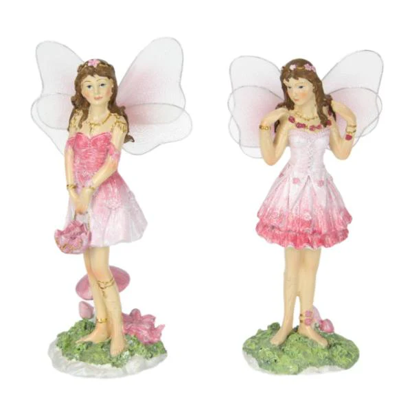 Pink Standing Fairy - 17cm