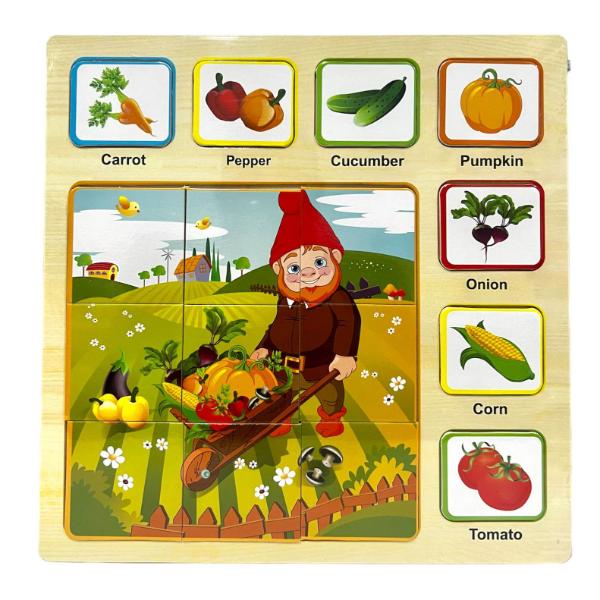 16 Pack Wooden Puzzle