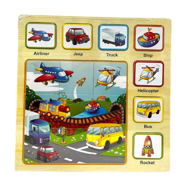 16 Pack Wooden Puzzle - Image 2