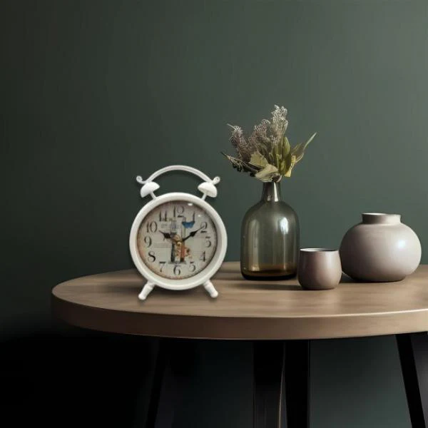 Assorted Metal Table Clock - 16cm - Image 4