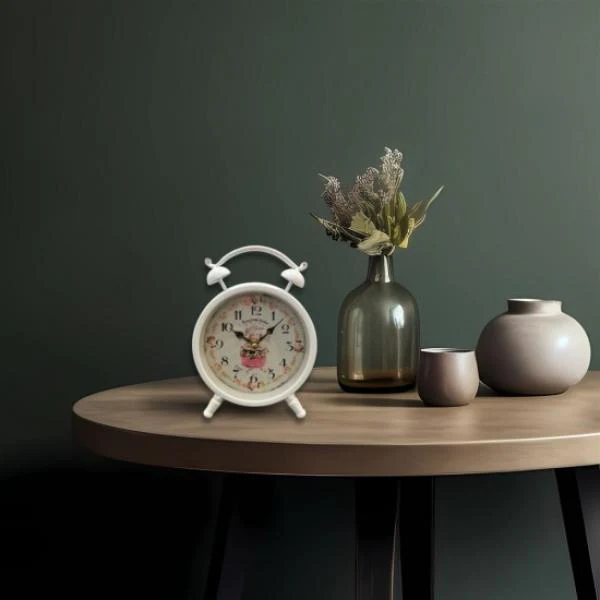 Metal Table Clock - 16cm - Image 2
