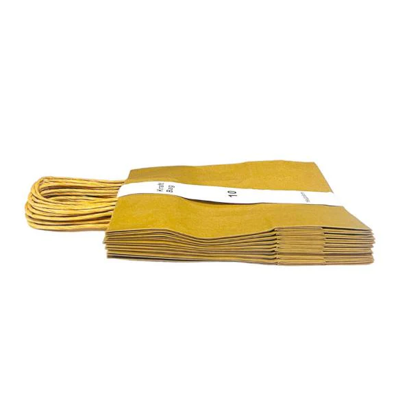 10 Pack Recycle Kraft Bag - 16cm x 22cm x 8cm - Image 2