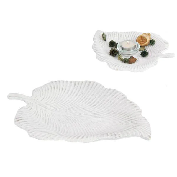 Leaf MDF Decor Plate - 27cm
