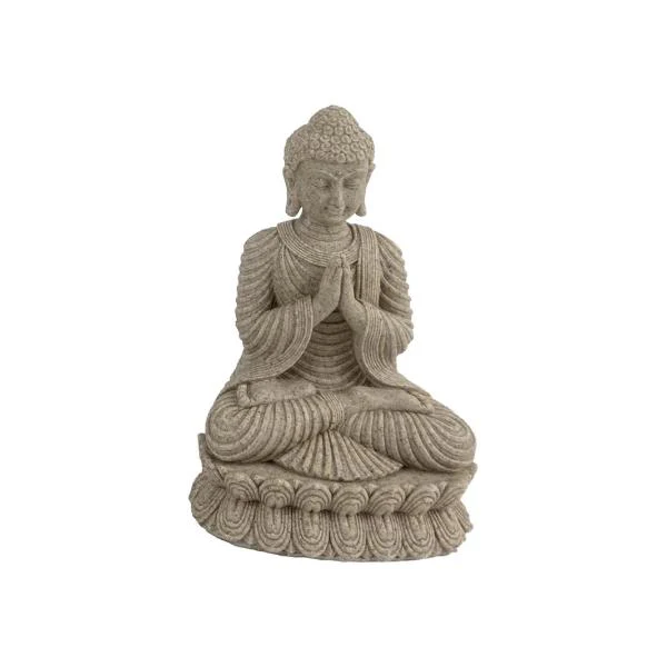 Natural Finish Rulai Buddha On Base - 17cm