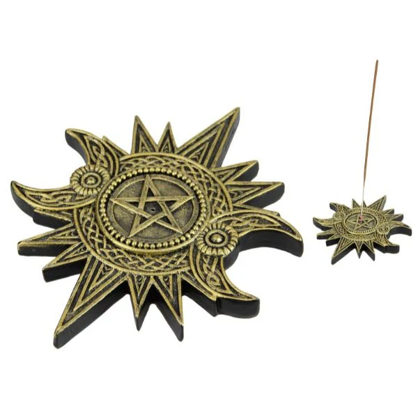 Triple Moon Incense Holder - 17cm