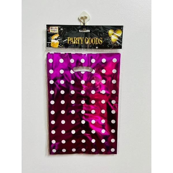 12 Pack Assorted Dot Loot Bags - 17cm x 25cm - Image 3