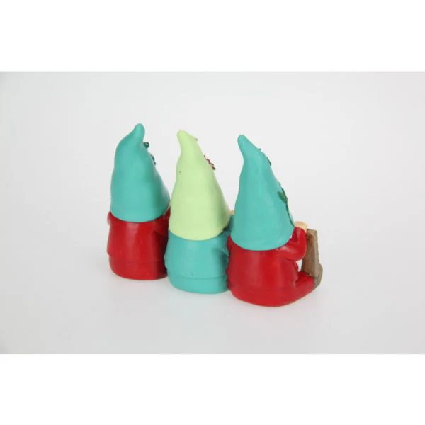 Triplet Gnomes Holding Welcome Sign - 19cm - Image 2