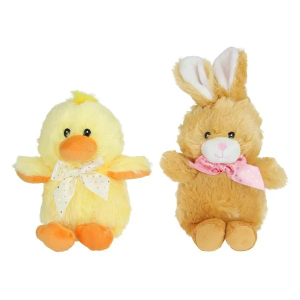 Assorted Rabbit Or Chick Plush - 18cm