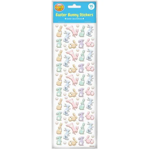 95 Pack Easter Bunny Stickers