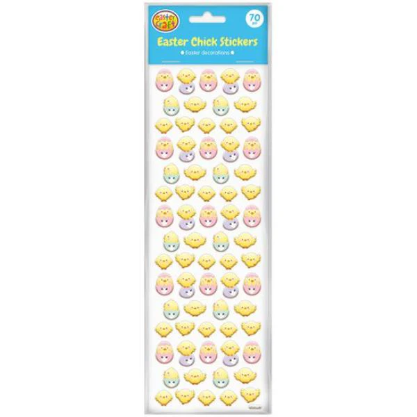 70 Pack Easter Chick Stickers