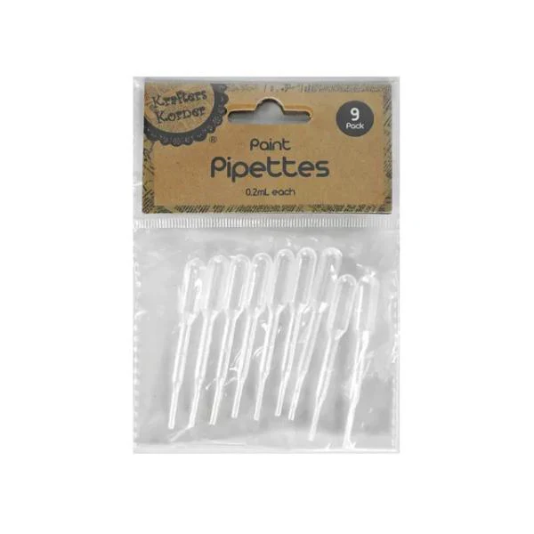 9 Pack Mini Paint Pipettes Dropper
