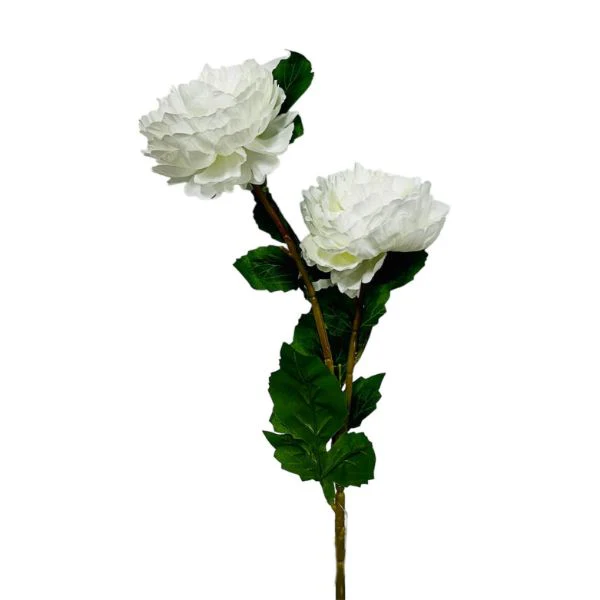 2 Buds Peonies - 73cm - Image 2