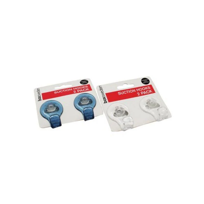 2 Pack Bathroom Suction Hooks - 5.5cm