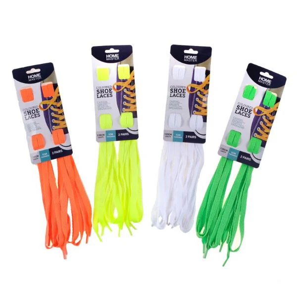 2 Pack Coloured Shoe Laces - 120cm - Image 3
