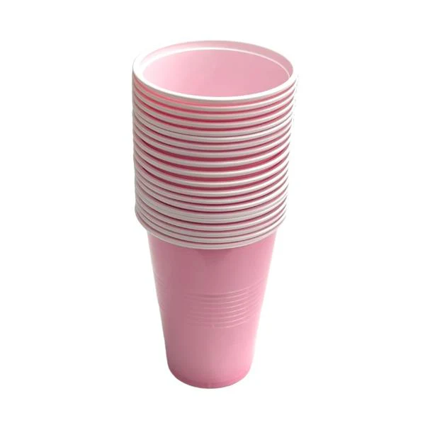 21 Pack Pink & White Cup - 500ml - Image 4