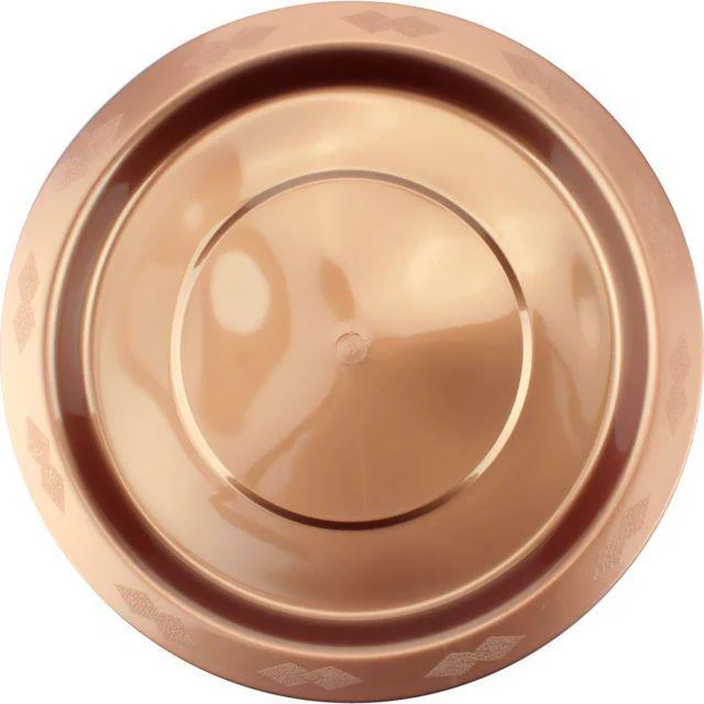 20 Pack Rose Gold Reusable Dinner Plates - 23cm