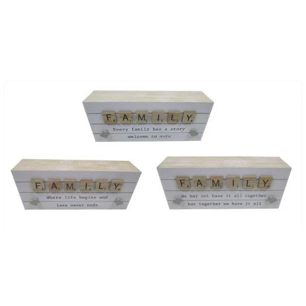 Family Wording Block - 20cm