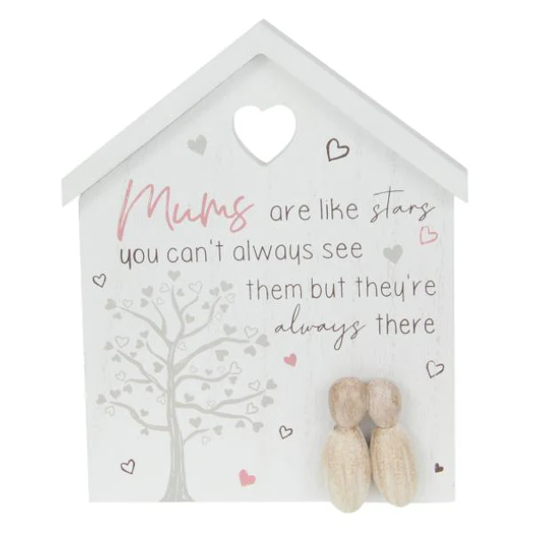 Mum Phrase House Plaque - 20cm