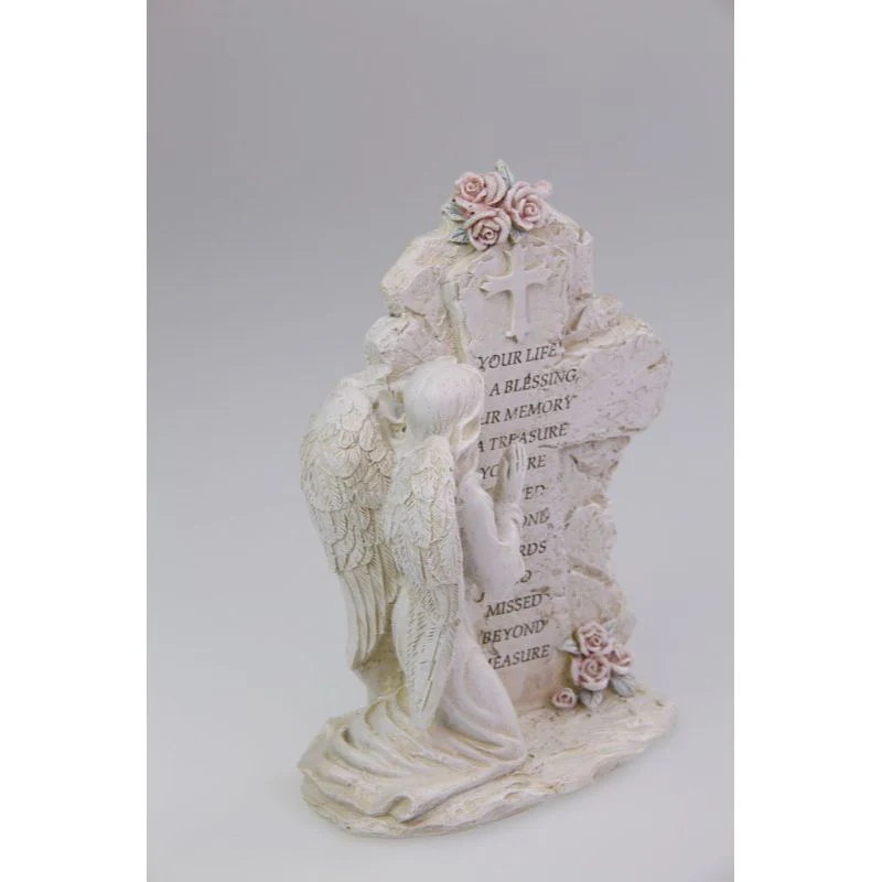 Kneeling Angel Inspirational Plaque - 20cm - Image 3