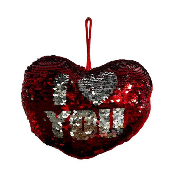 Red Valentines Seqiun Love Heart Hanging Plush - 20cm - Image 4