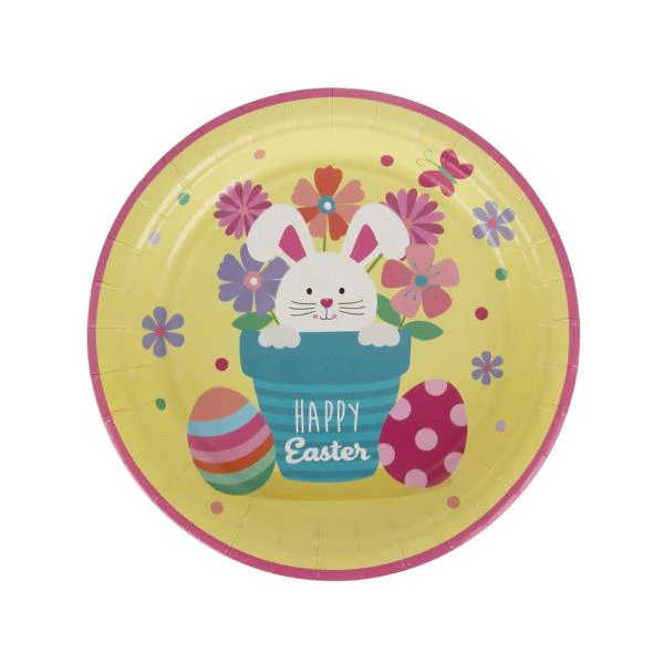 20PK 18CM CUTE EASTER PLATE