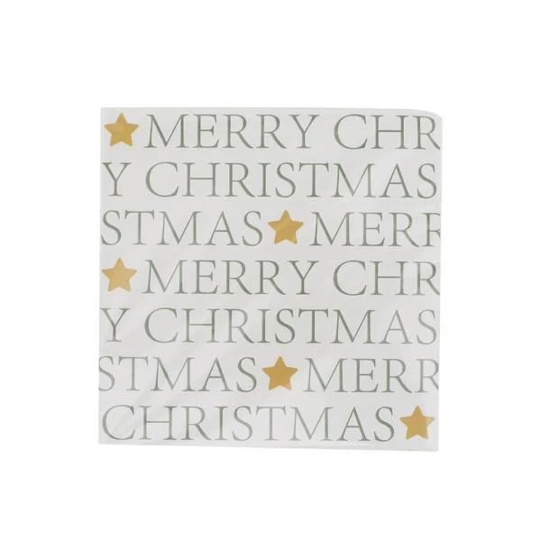 20 Pack Merry Christmas 2Ply Napkins