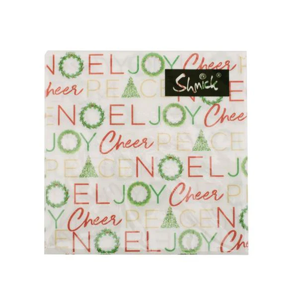 20 Pack Neol Christmas 2Ply Napkins