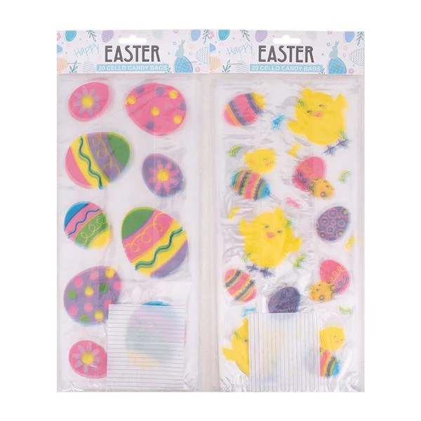 20 Pack Cello Candy Bags With Twist Ties - Image 2
