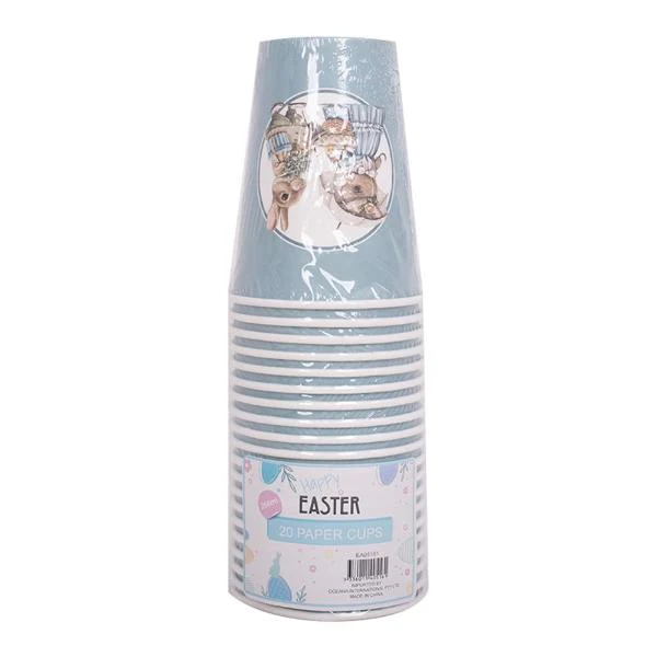 20 Pack Old World Easter Paper Cup - 266ml - Image 2