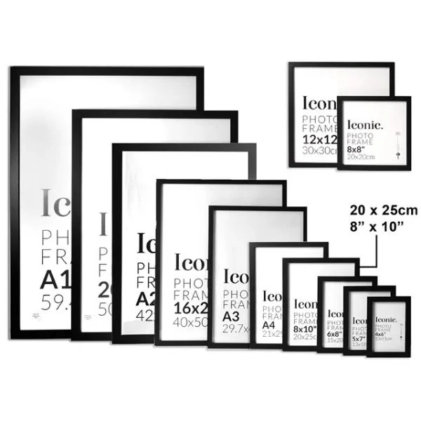 Black Iconic Frame - 20cm x 25cm